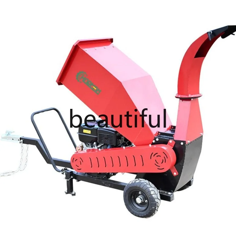 Branch crusher Household small wood crusher Self-propelled crusher to crush branches