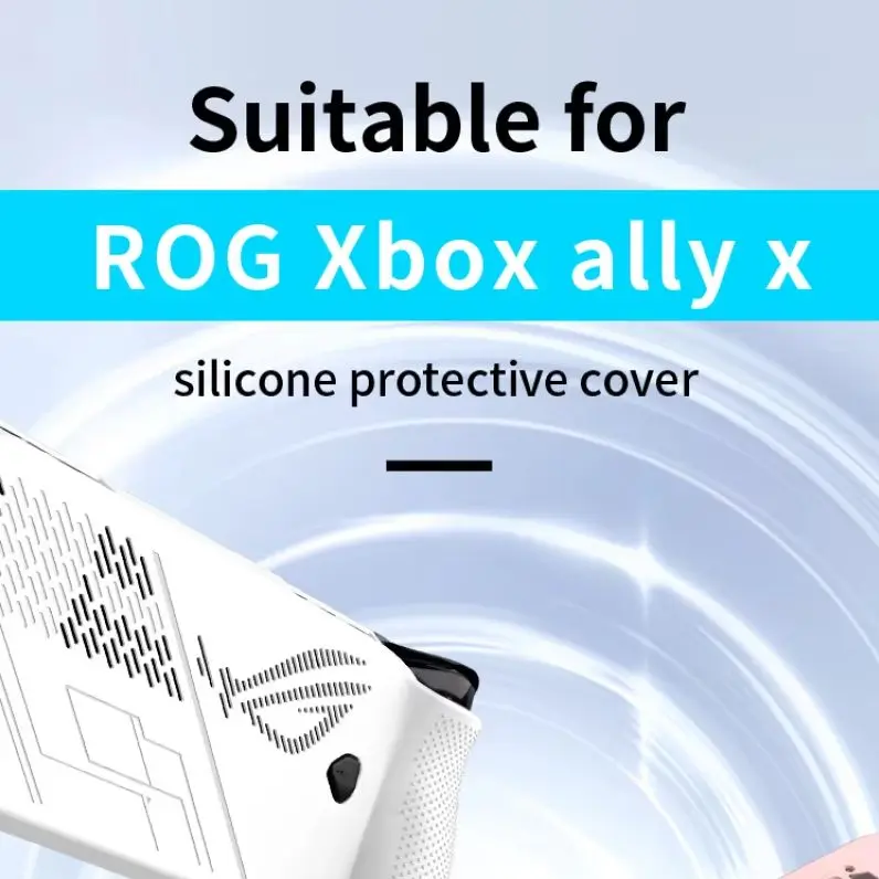 

Cover for ROG Xbox, Ally X, Fully Wrap Silicon, Soft Protective, Shockproof Cover with Support for ROG Xbox allyX