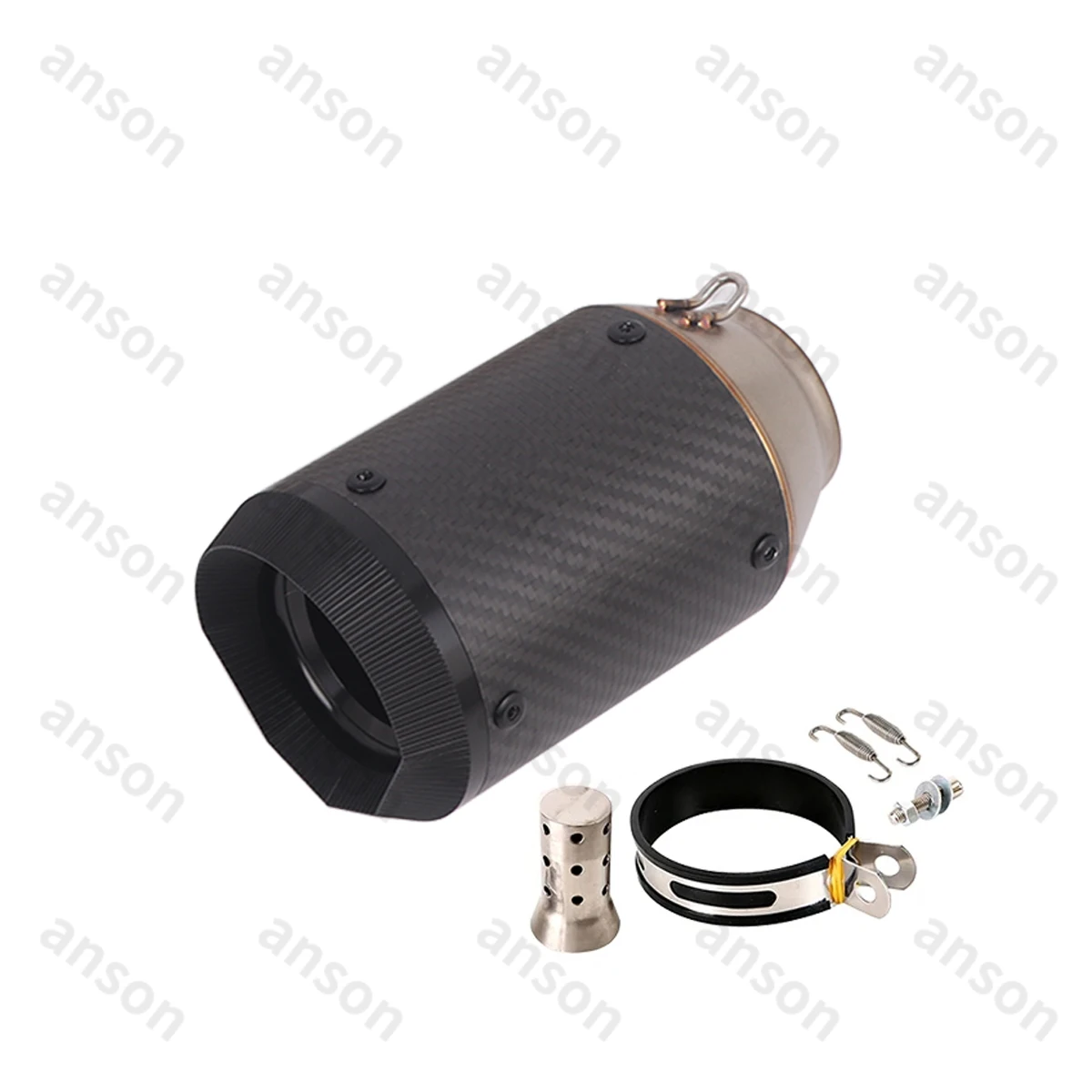 AR العادم الخمار الانزلاق على ZX6R نينجا 500 جروم 125 Z900 العادم الهروب الخمار الأنابيب تعديل ل 51 مللي متر كاتم الصوت القصير #3