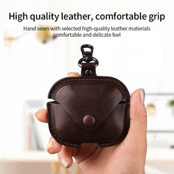 Luxury PU Leather Bluetooth Earphone Case Protective Cover for Redmi Buds4 5 Pro 4 lite Cases Charging Box with Hooks
