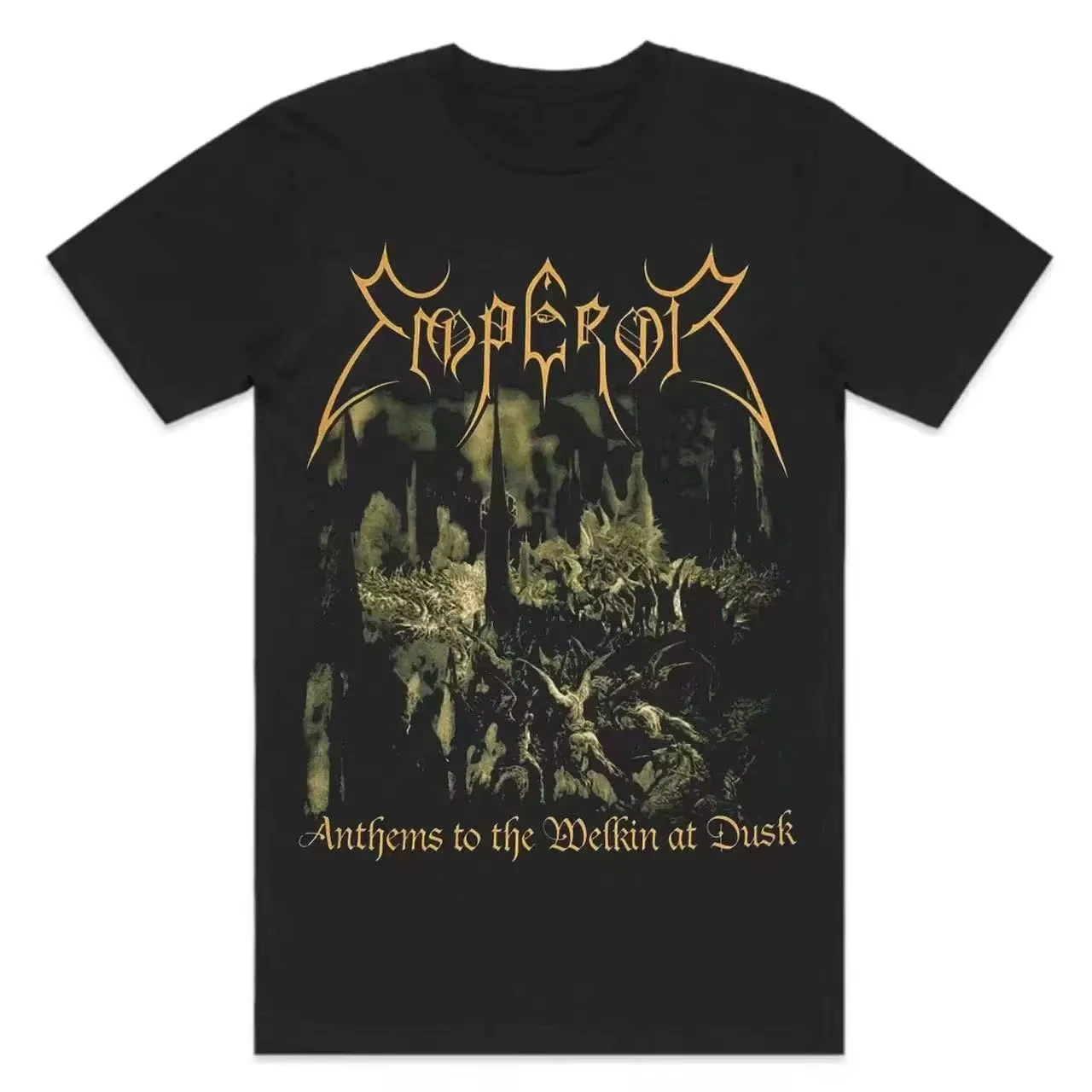 

D'été Hommes Nouveau Décontracté Lâche -1991 Empereur Norvégien Noir Métal Rock Style Foncé Américain Rétro Hommes T-shirt