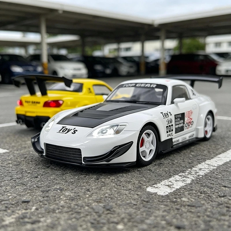

1:22 simulation Honda S2000 alloy car model with doors that can open, sound and light feedback, supercar gift