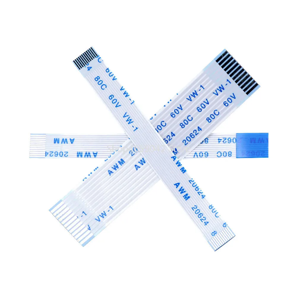 10PCS Flat Flexible Cable FFC FPC LCD Cable AWM 20624 80C 60V VW-1 Pitch 0.5 1.0MM 4P 6 8 10 12 14 16 18 20 24 26 30 32 34 40Pin