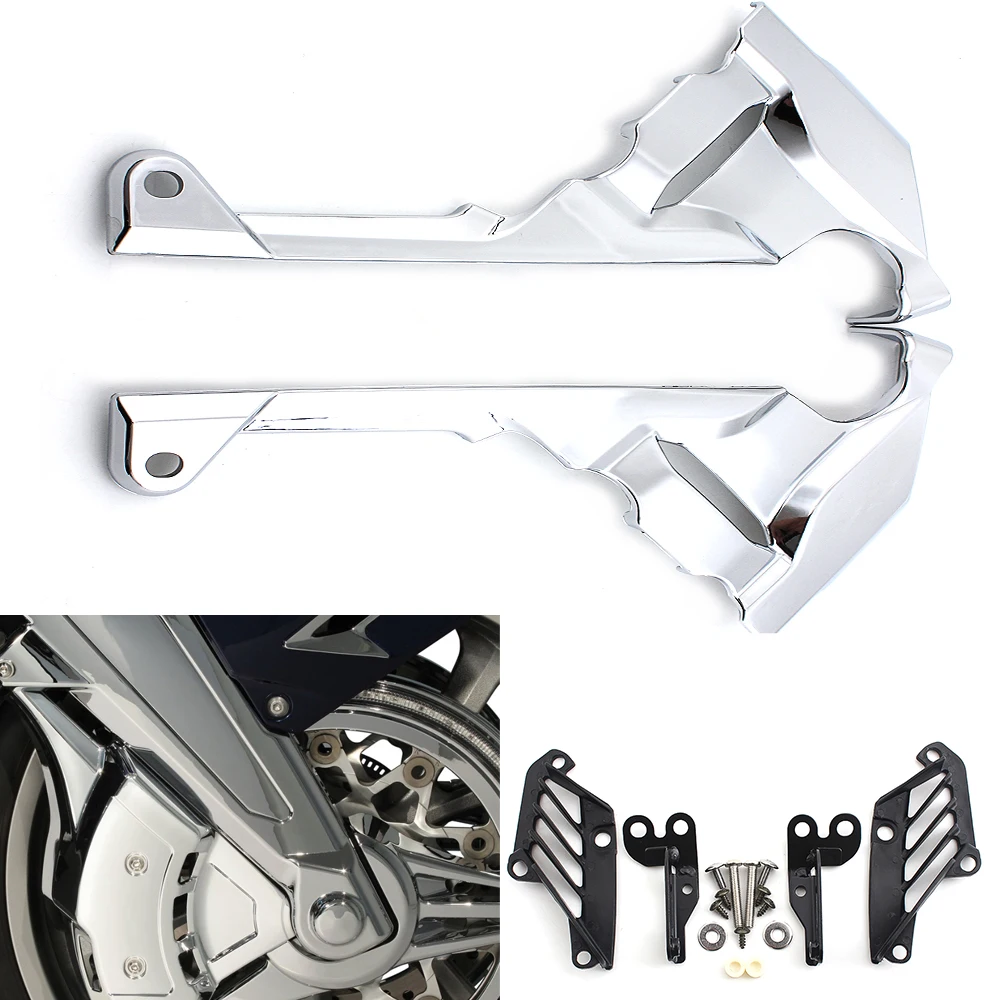 1 Paar vordere Bremssattelabdeckungen aus ABS-Kunststoff, verchromt, für Motorrad, Honda Goldwing GL1800 Tour DCT Airbag 2018 2019 2020 2021