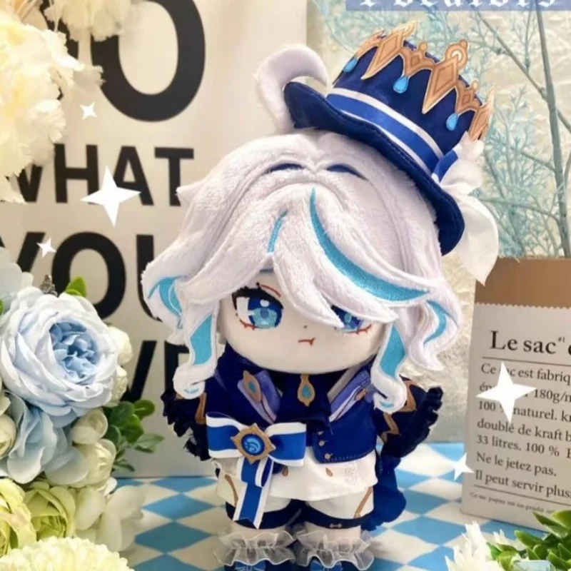 

20 см Genshin Impact Focalors куклы Kawaii Furina De Fontaine нарядная одежда кукольные подарки на день рождения игрушка