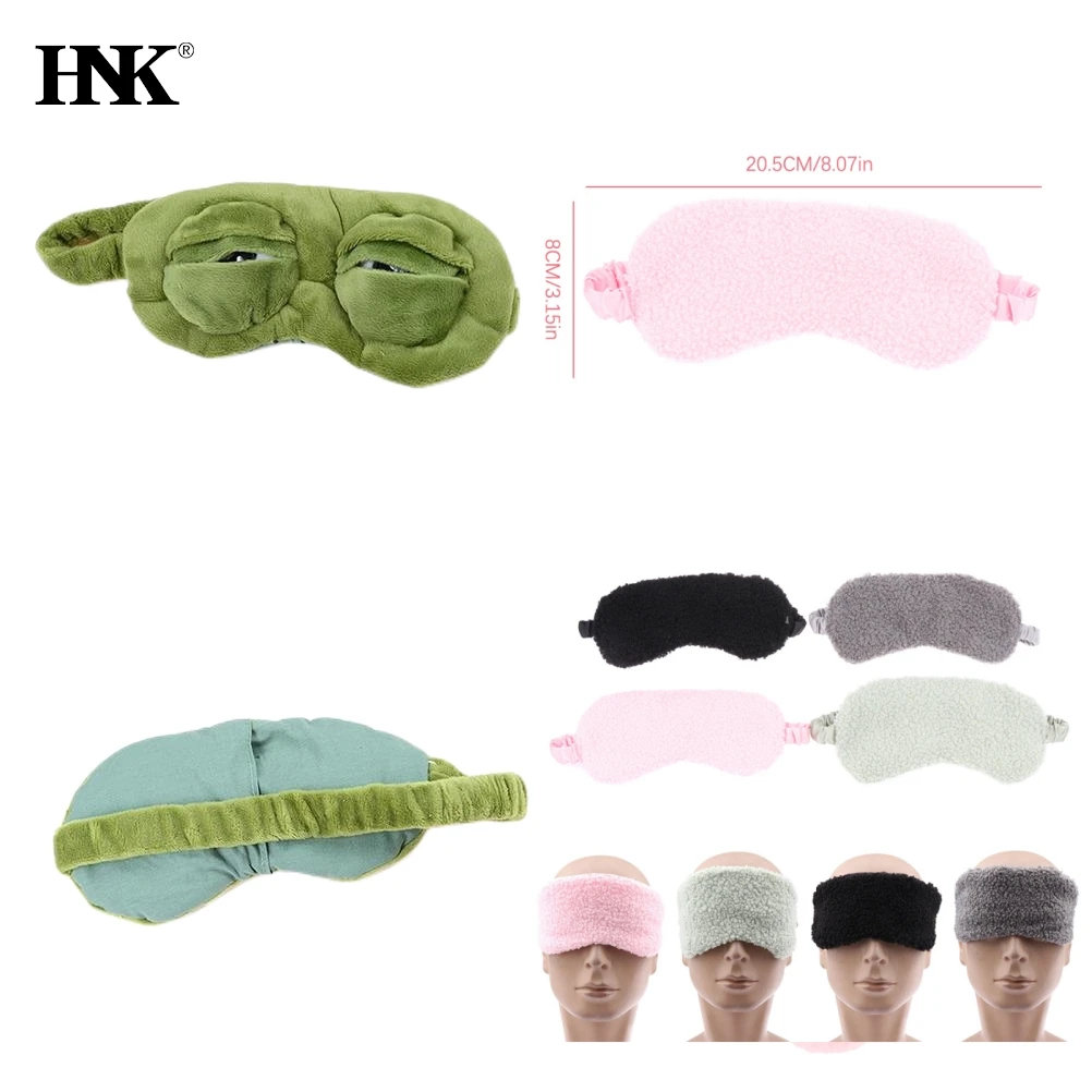 3D FROG Sleeping Mask Eyeshade Plush Eye Cover Travel Cartoon Eyeshade For Eye Travel Relax Sleeping Gift