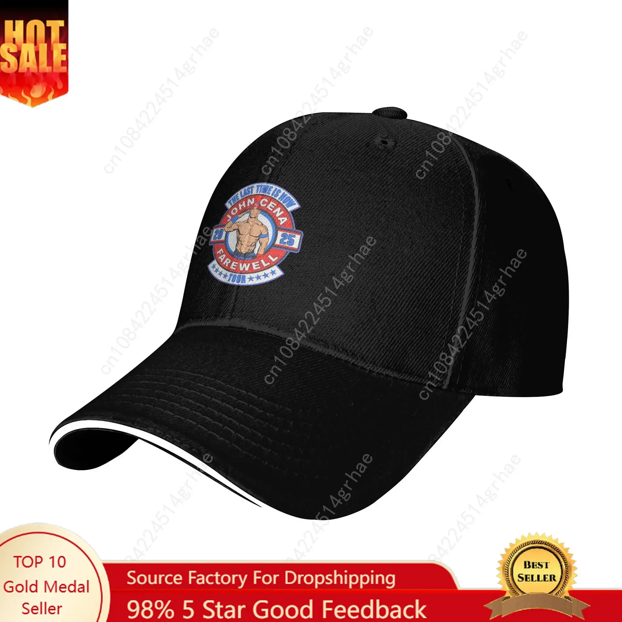 

J-John Sun Baseball Cap Summer Women Men Cenas Farewell Tour 2025 Print Trucker Hat Sunscreen Streetwear Outdoor Sport Caps