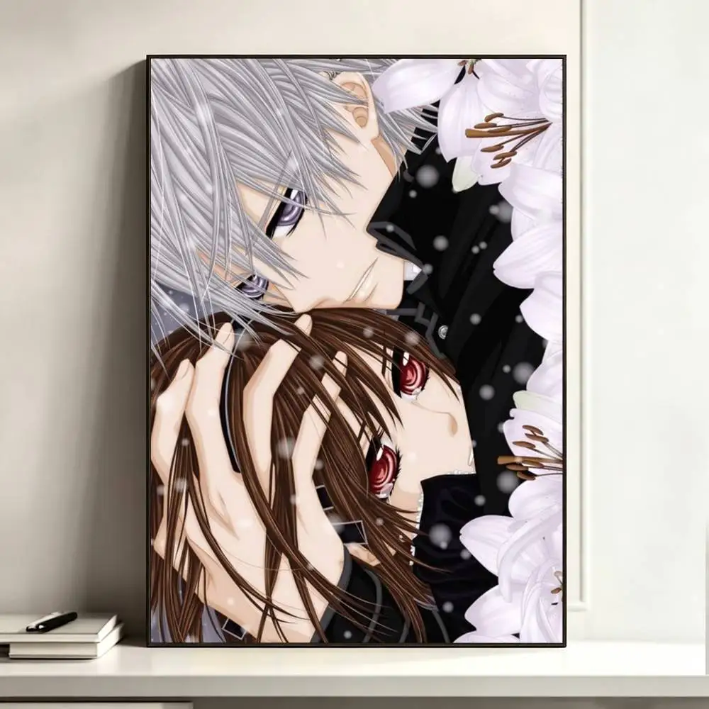 Vampire Knight Manga Poster Dorm Living Room Aesthetic Wall Decoration Painting Stickers