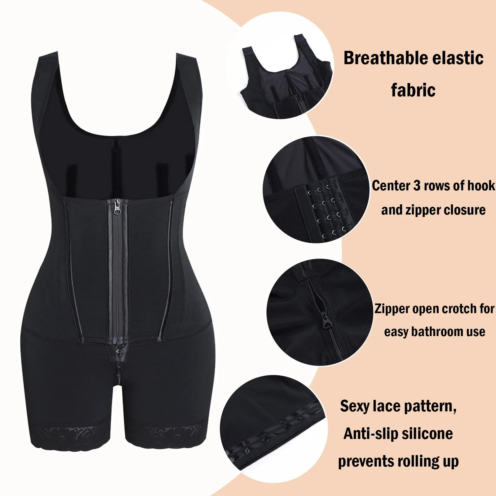 Fajas Colombianas Postpartum Girdles for Women Double Compression Shapewear Full Body Slimming Waist Trainer Flat Belly Corset