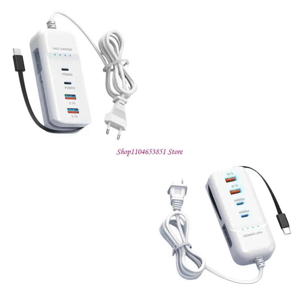 

Multiple Port Power Strips with PD Fast Charging and 2 USB Port for Simultaneous