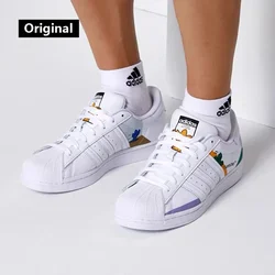 ADIDAS ORIGINALS SUPERSTAR men's and women's shoes classic shell toe unisex sneakers white shoes GX2179