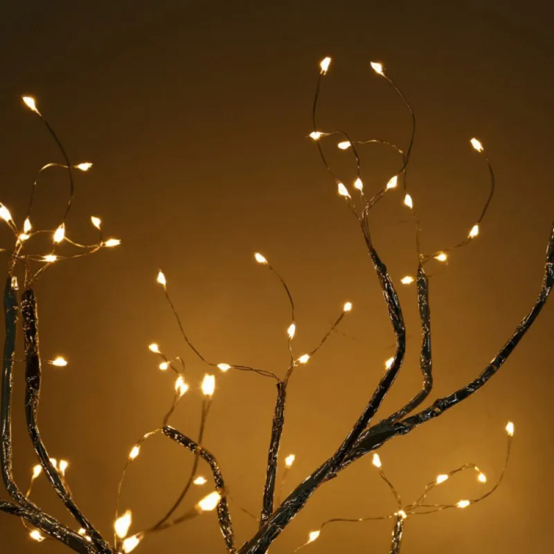 Tabletop Tree Light with 108 LED Copper Wire String Lights DIY Artificial Bonsai Tree Lamp for Lighting Bedroom Christmas Party