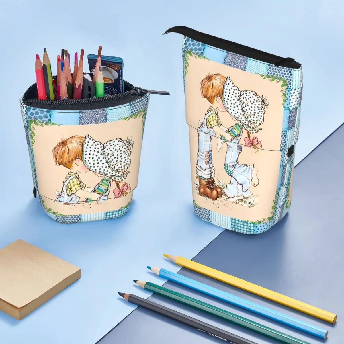 مخصص لطيف رائعتين S-Sarahs K-Kays مقلمة لصبي فتاة سعة كبيرة الكرتون فتاة حقيبة أقلام رصاص الملحقات المدرسية