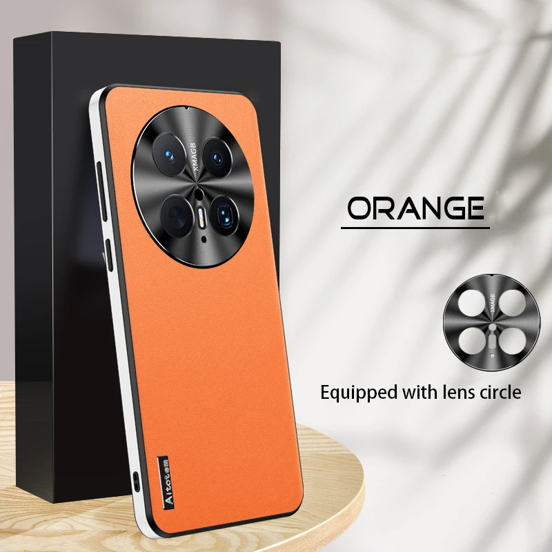 

Защитный чехол с полным объективом для Huawei Mate 50 60 40 30 Pro, кожаный чехол, мягкий противоударный чехол для задней крышки для Mate 70 Pro