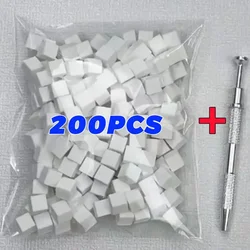 Mini Square Nail Art Sponge with 4 Claws Nail Sponge Metal Grabber Set Multipurpose Blush Gradient Sponges Beauty Manicure Tools