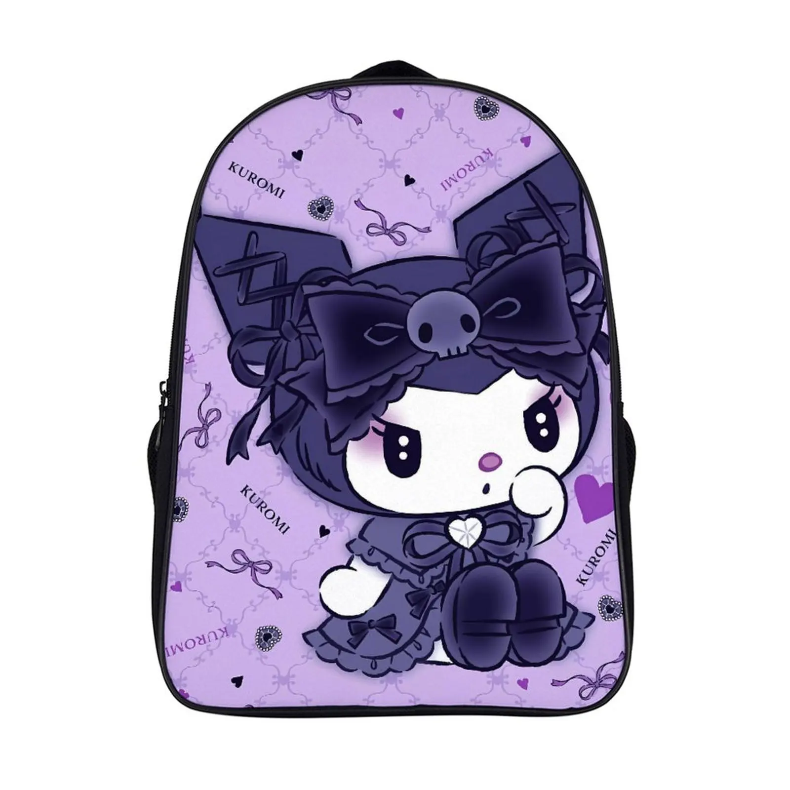 

Cartoon Sanrio Kuromi Fashion Student's Backpack School Bag 16 Inch 2 Compartment Backpack Student Schoolbag