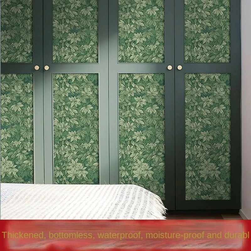Thickened Waterproof Floral Wallpaper Warm Room Bedroom Floral Self-adhesive Wallpaper Room Home Decoration Wall Stickers