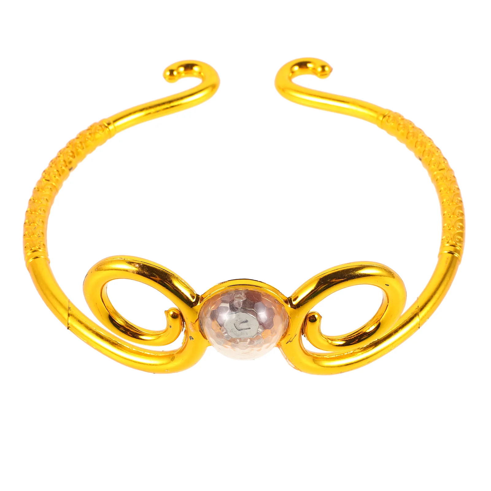 

Glow In The Dark Wukong Headband King Circlet Light Up Plastic Headpiece For Stage Performance Cosplay