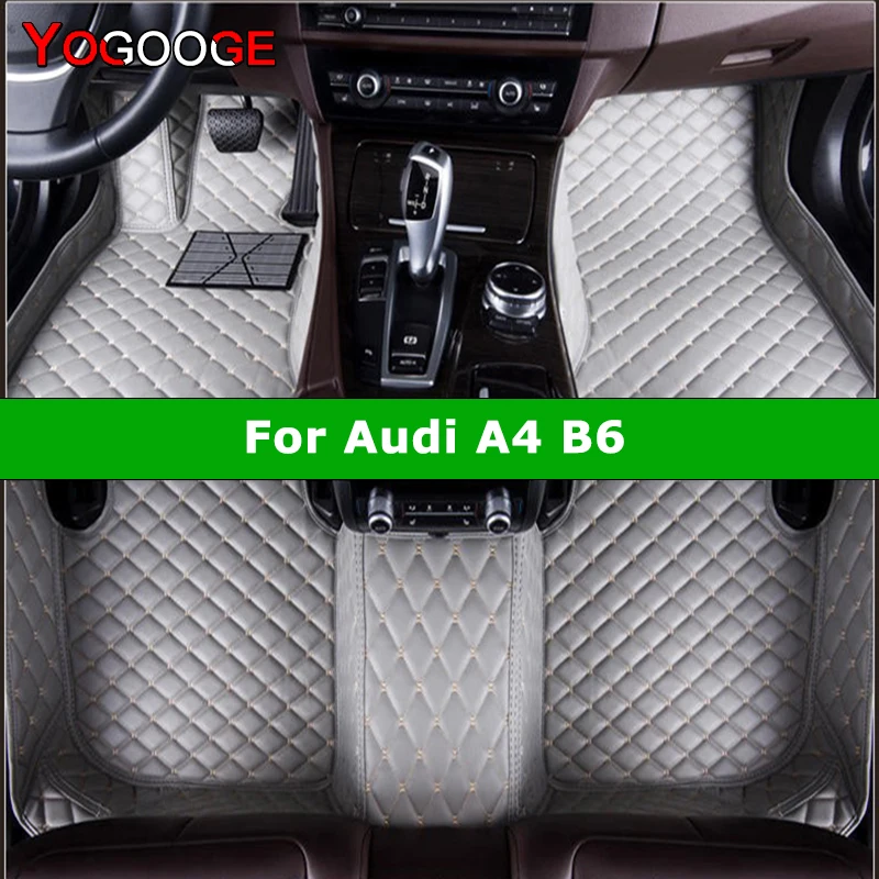 

YOGOOGE пользовательские автомобильные коврики для Audi A4 B6 2000-2004 авто ковры аксессуары для ног Coche