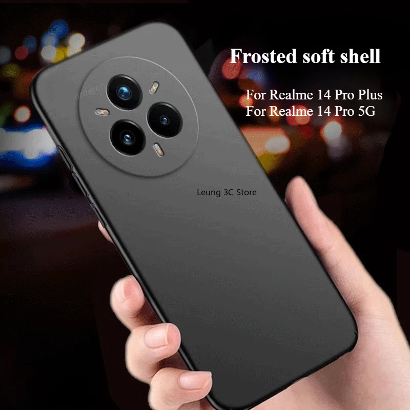 

Case For Realme 14 Pro Plus 14Pro Fashion Matte TPU Soft Silicone Back Cover For Realme 14 Pro Thin and Light Shockproof Bumper