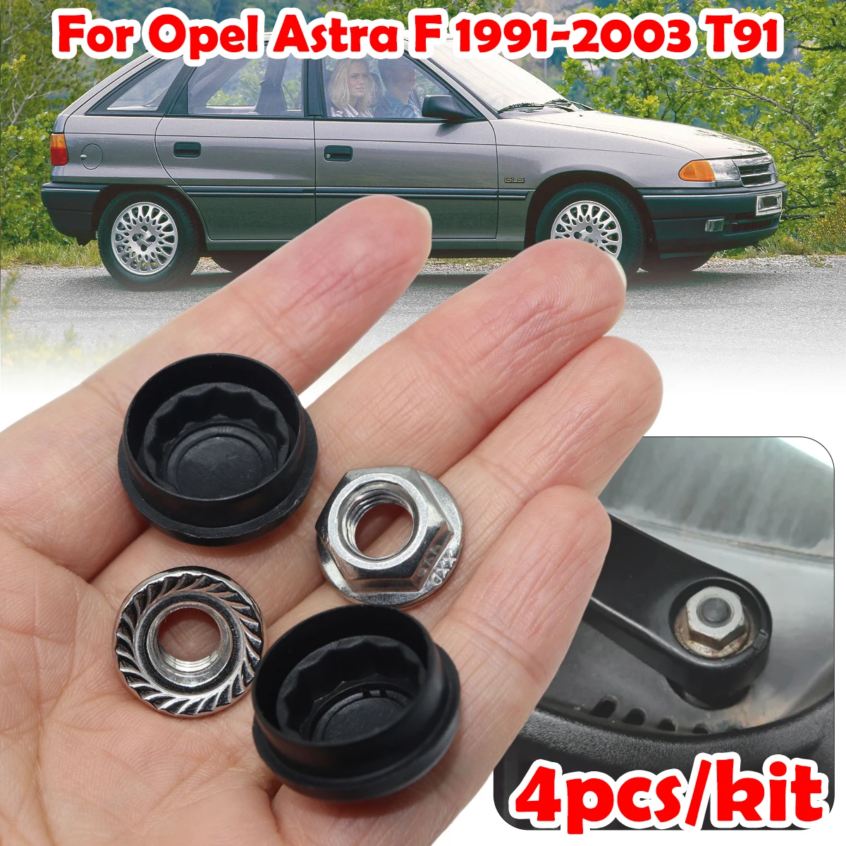 

For Opel /Vauxhall /Holden /Chevrolet Astra F1991 1992- 2003 T91 Car Front Windshield Wiper Arm Nut Screw Cap Bolt Rocker Cover