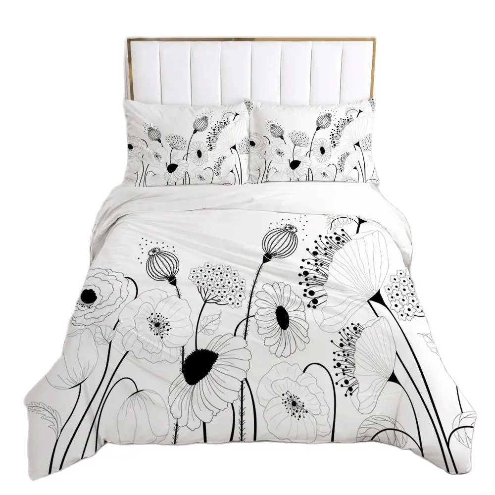 

3D Bedding Set Europe Full Duvet Cover Set 2-3PCS Comforter Case Pillowcases Nordic Bed Set Customize any size design