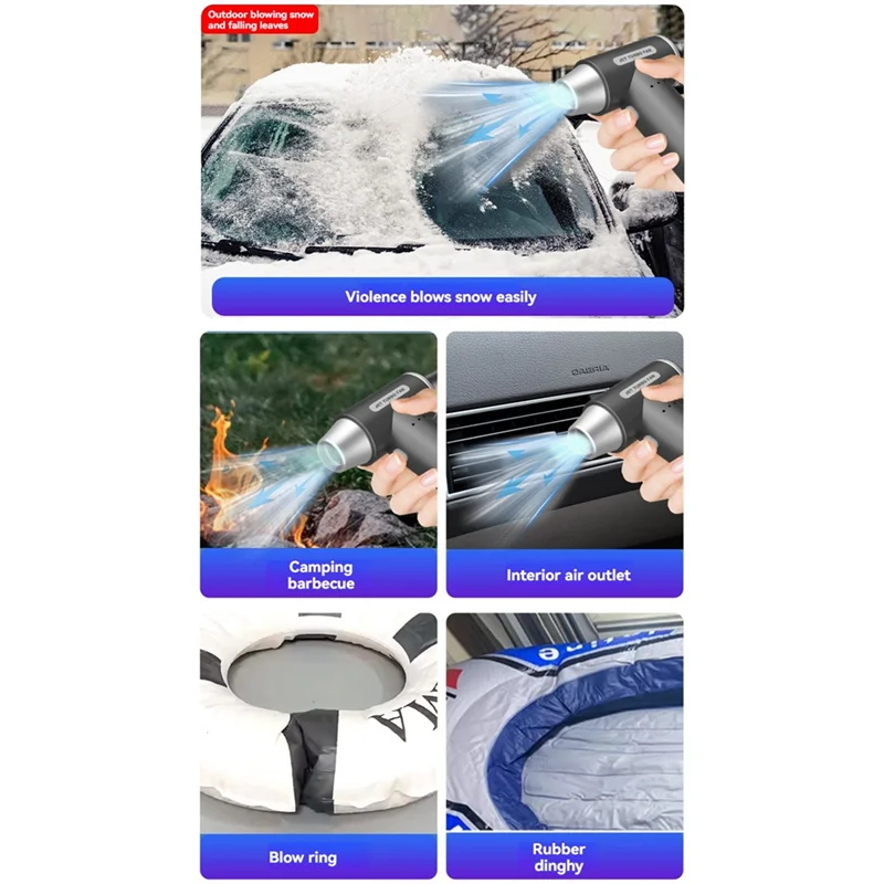 AB66-مروحة توربو جيت محمولة 100000 RPM منفاخ هواء عالي الطاقة مروحة توربو عنيفة الكهربائية منفاخ غبار الهواء مجموعة مكنسة كهربائية للسيارة