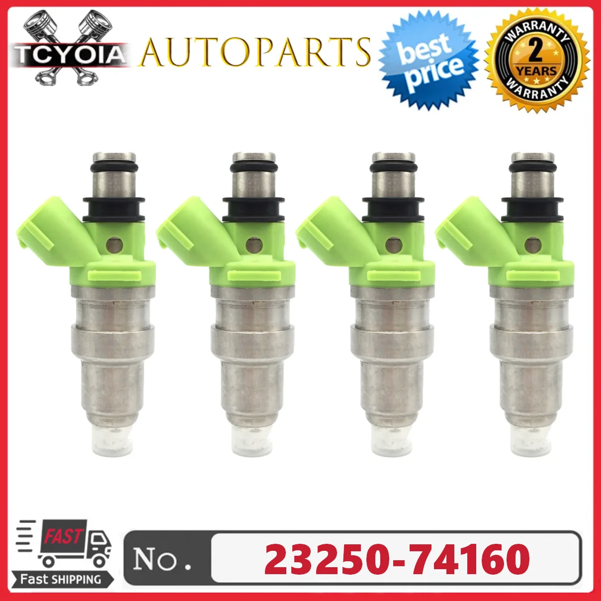 20pcs Fuel Injectors 23250-74160 23209-74160 For TOYOTA MR2 CARINA CELICA CORONA CALDINA 2.0L 3SGE General SW20 1989~1999