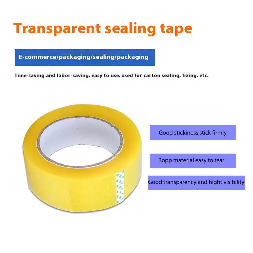 4,5 cm, 70 Meter, hochviskoses, transparentes Klebeband, Karton, Versiegelung, Verpackungsband, DIY-Montage, Befestigungsband, transparentes Klebeband