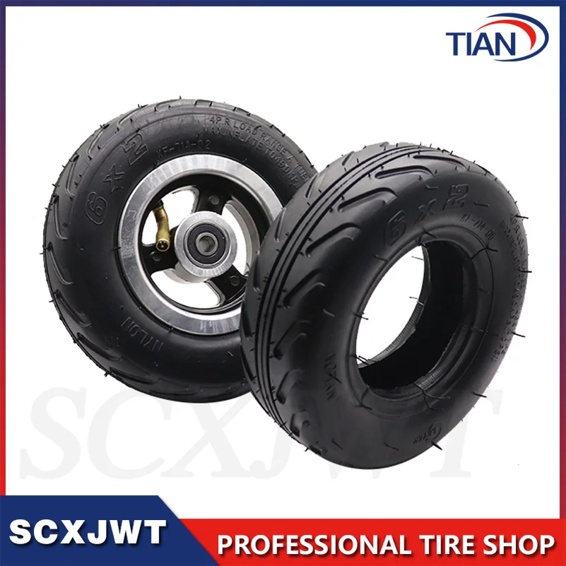 6X2 Tyres 6 Inch Scooter Tire & Inner Tube Set 150x50 Electric Scooter Wheel Chair Truck Electric Scooter F0 Pneumatic Tyres