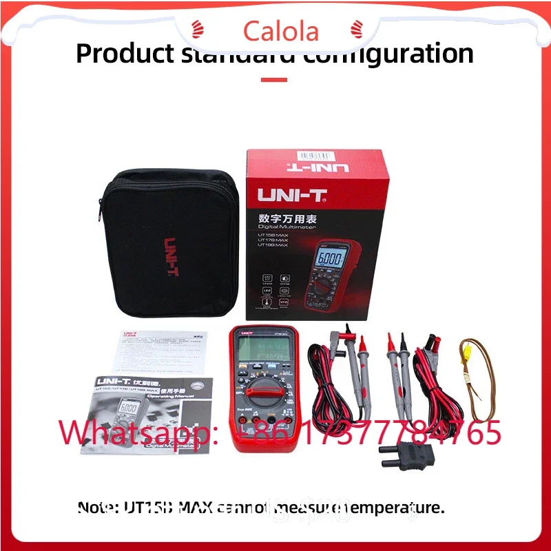 UT15B UT17B UT18B MAX Digital Multimeter AC/DC Voltage Current Resistance LED Diode Electrician Measuring Tool