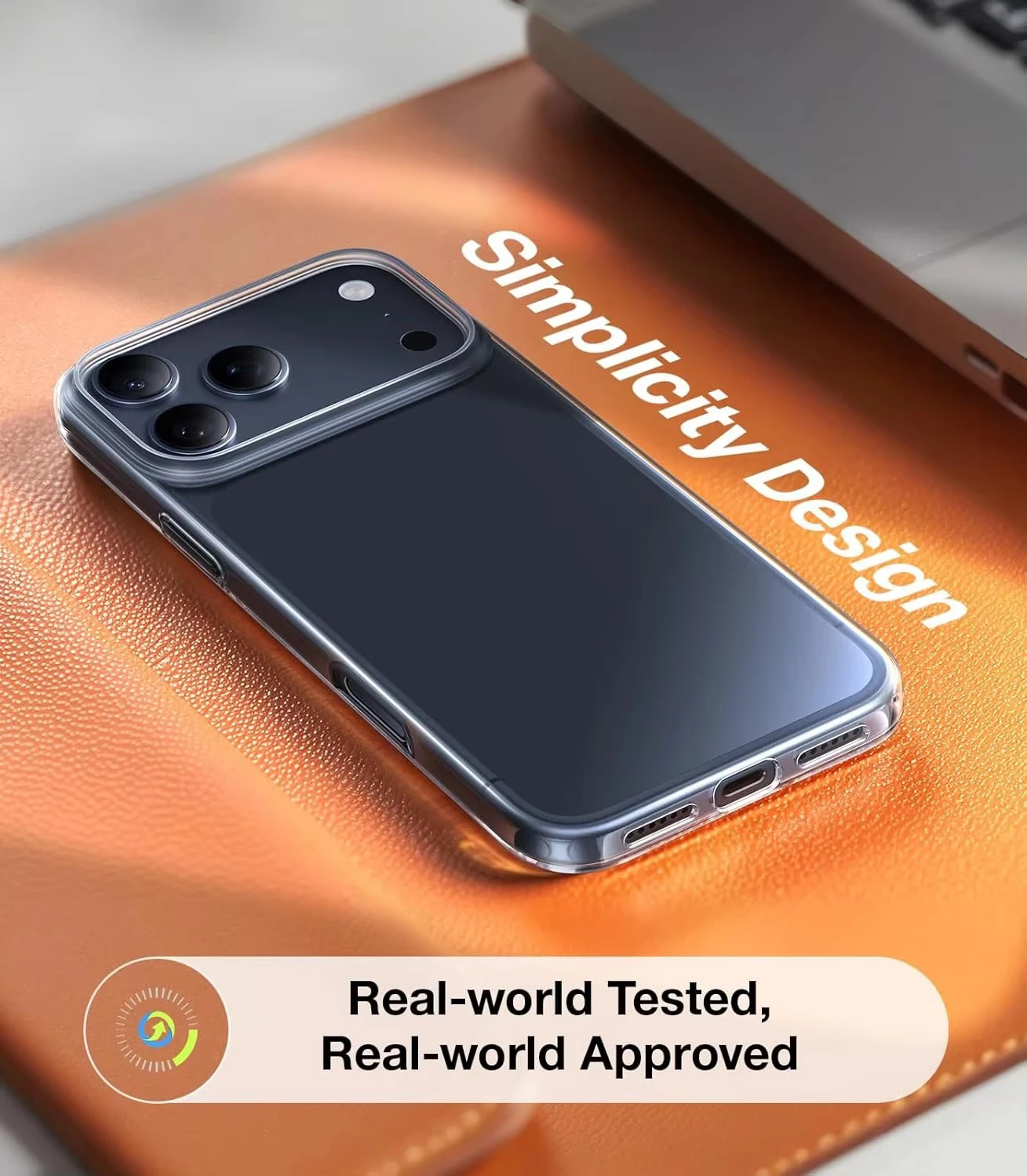 Transparente, ultradünne Schutzhülle für iPhone 16 15 14 Pro 18 Max, leicht, kratzfest, aus hartem PC. – Detail 7