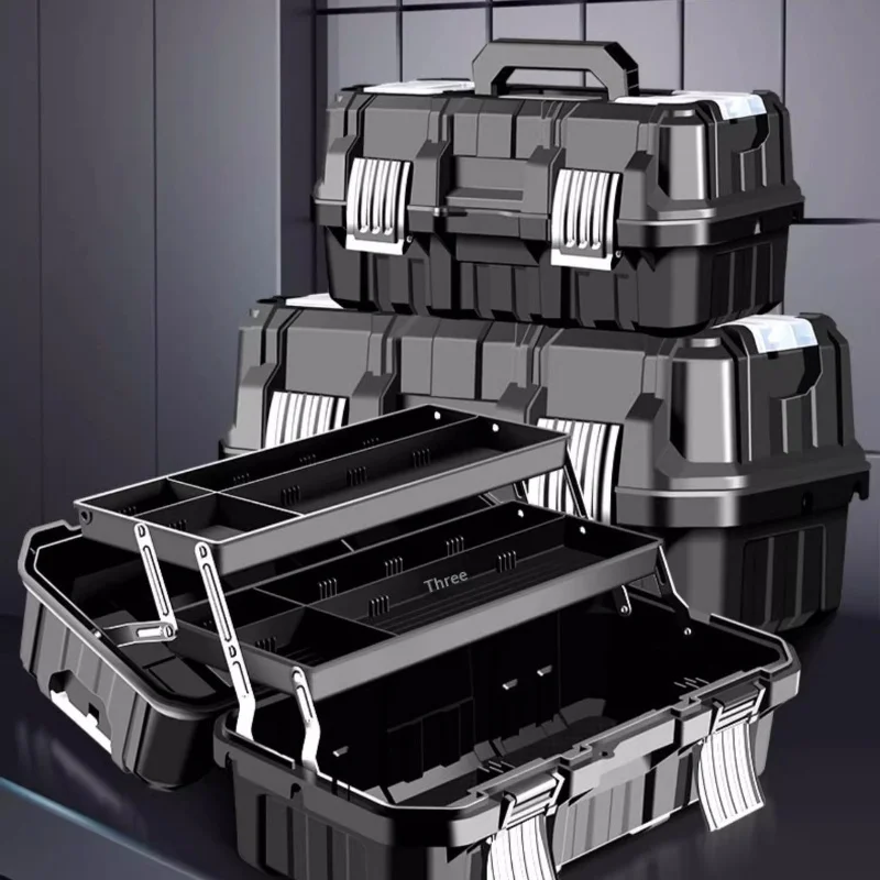 Tool Stackable Boxes Case Portable Heavy Duty Lockable Rolling Toolbox Tool Chest Organizer Garage Workshop Home Car Repair