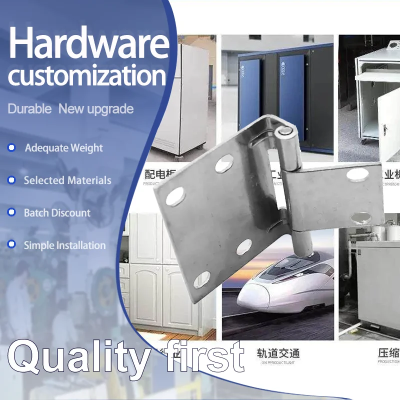 

4pcs Stainless steel Industrial Electrical Cabinets Vehicles Ships Medical Equipment Heavy-Duty Asymmetric Butterfly Hinges