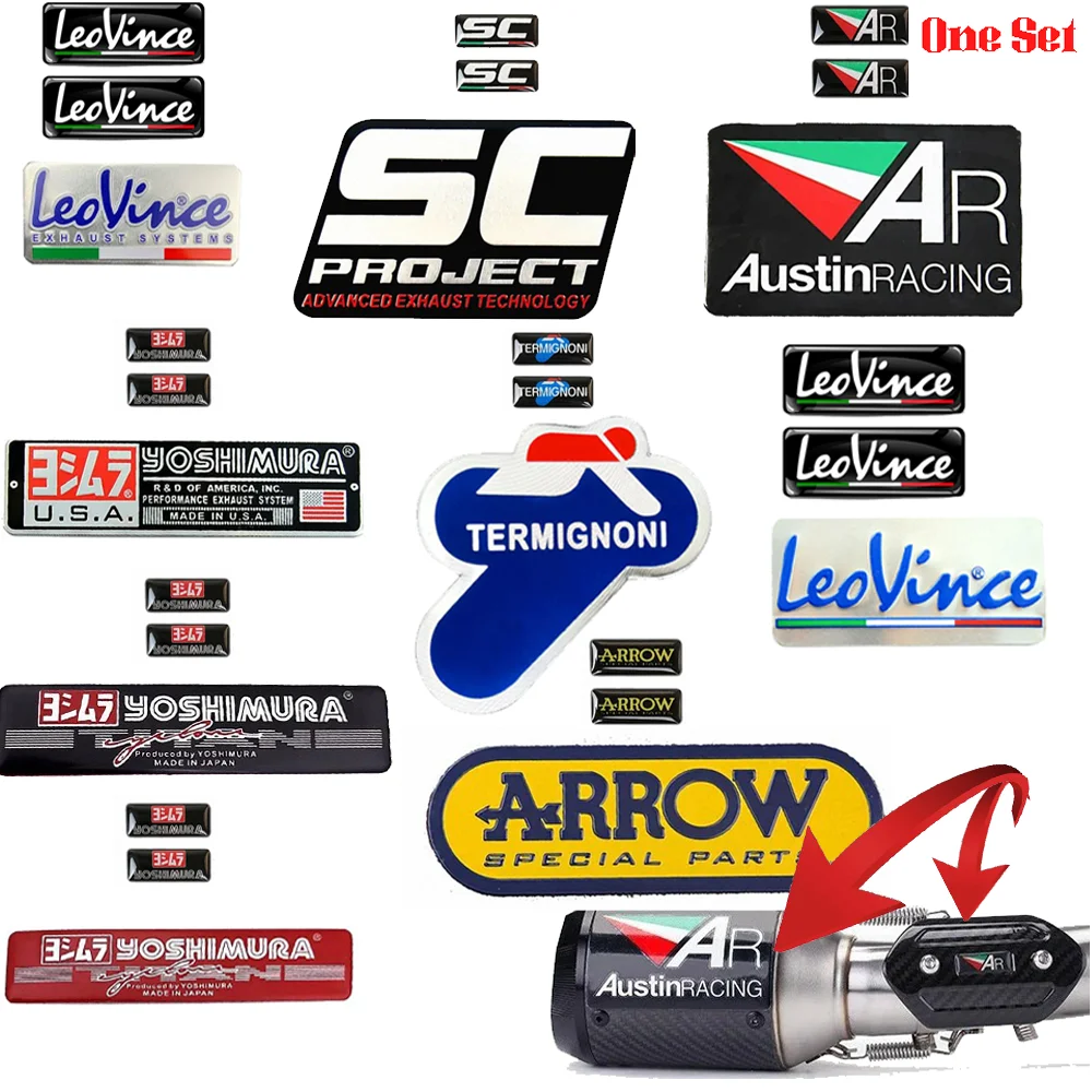 

For Yoshimura SC Project Austin Racing Leovince Arrow Termignoni Exhaust Sticker Motorcycle BMW KTM Honda Yamaha Kawasaki CFMOTO