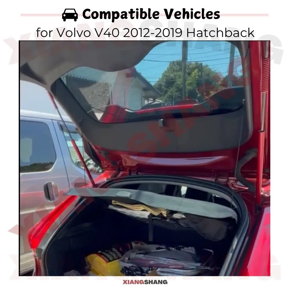 

Автоматические газовые упоры (амортизаторы) для багажника Volvo V40 2012-2019 (хэтчбек) с увеличенным спойлером, с пружинами, для автоматического открывания