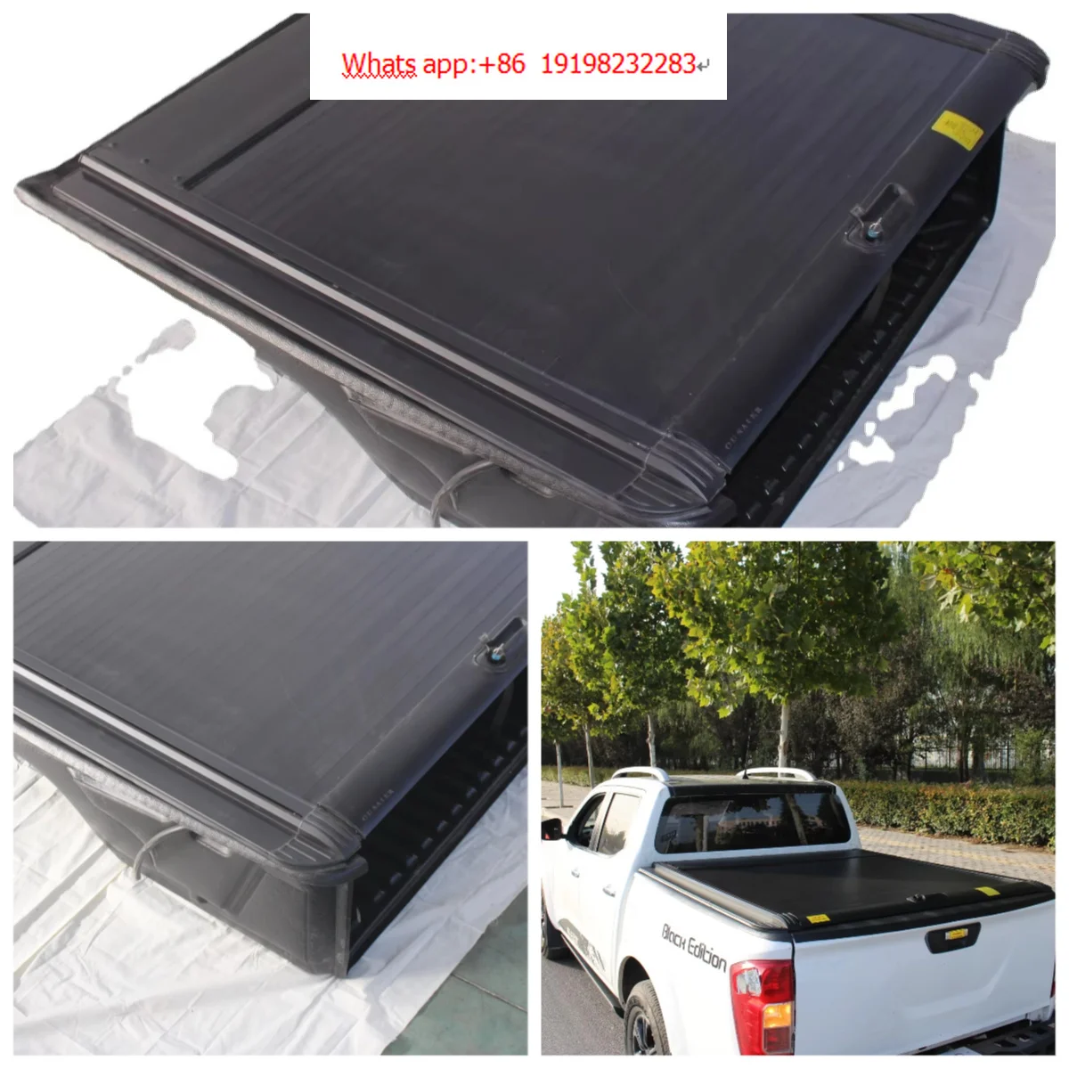 

Wholesale Waterproof Aluminum Retractable Pickup Truck Tonneau Cover Manual Roller Lid for NAVARA NP300 2015-2021