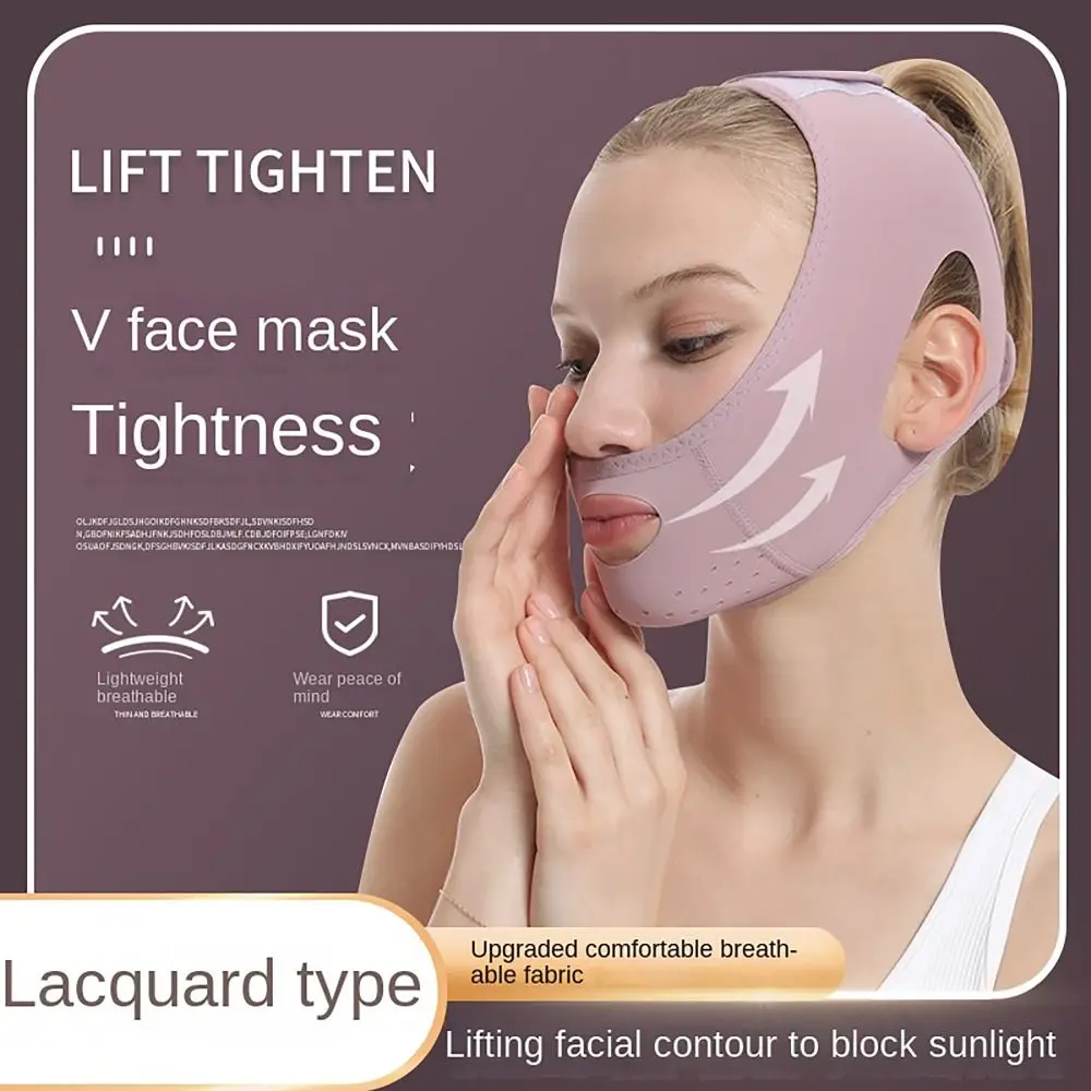 Reusable Jaw Exerciser V-Line Mask V Shaped Face Slimming Lifting Face Slimming Bandage Chin Strap For Woman Sleeping