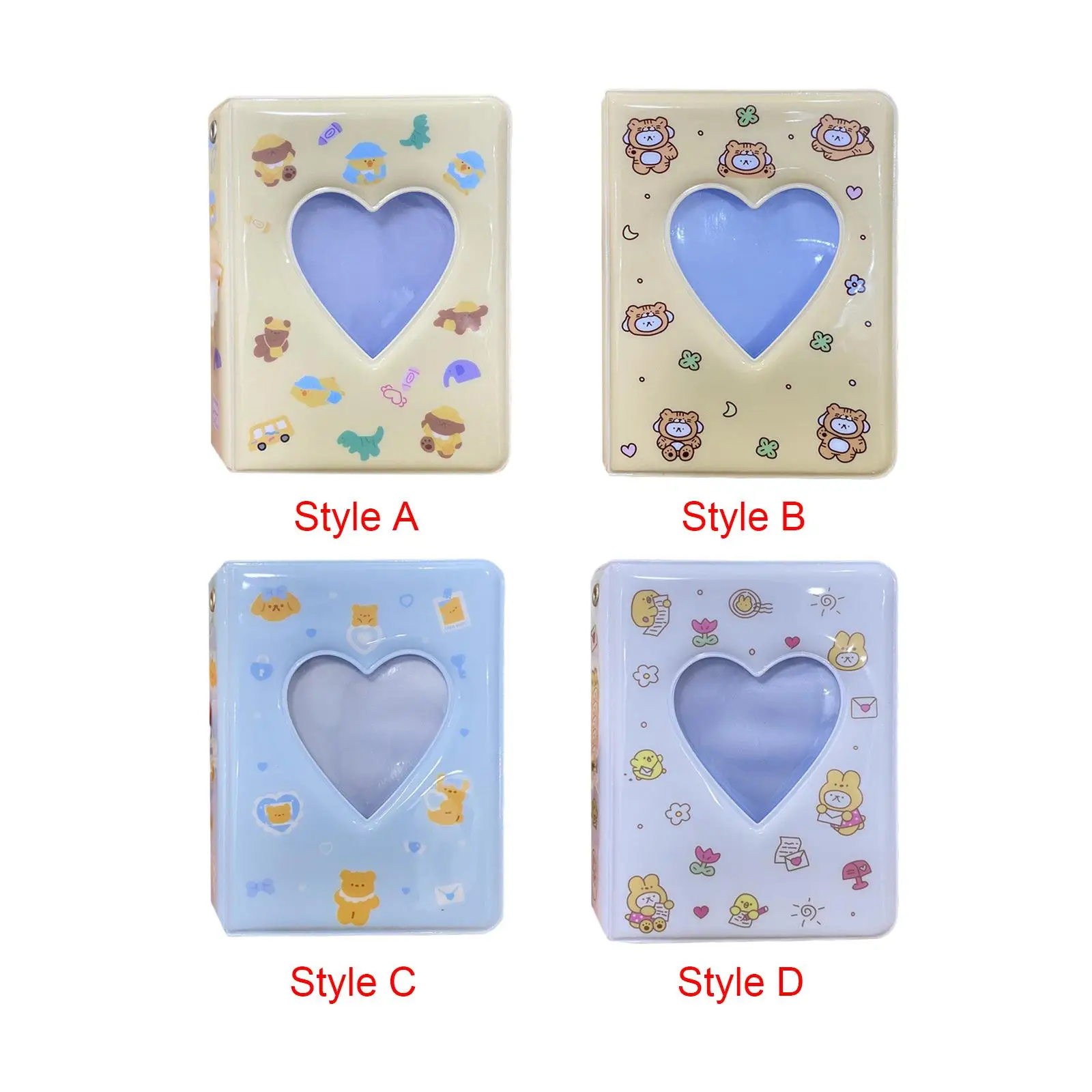 Mini Photo Album, 3 Inch Business Card Holder , Korean Idols Photocard Binder Holder Book for Photo Storage
