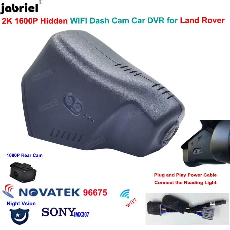 2K Wifi Dash Cam Car Dvr Camera Driving Recorder For Land Rover Discovery Sport 2015 2016 2017 2018 2019 2020 2021 Easy install