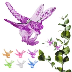 30-120PCS Mix Dragonfly Orchid Clip roślina ogrodowa zaciski do wsparcia wspinaczka sztuczne kwiaty dekoracje ozdobne wielofunkcyjne