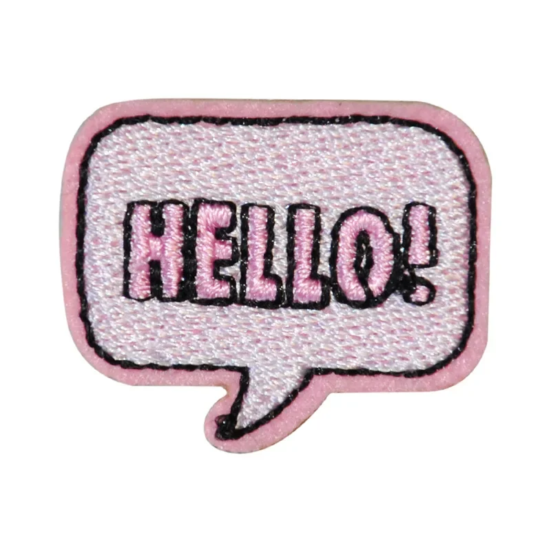 Pink Embroidery Patches Stick-on Lovely Cloth Appliques for Girls Clothing DIY Decoration Phone Candy Bag Bow and Arrow Washable