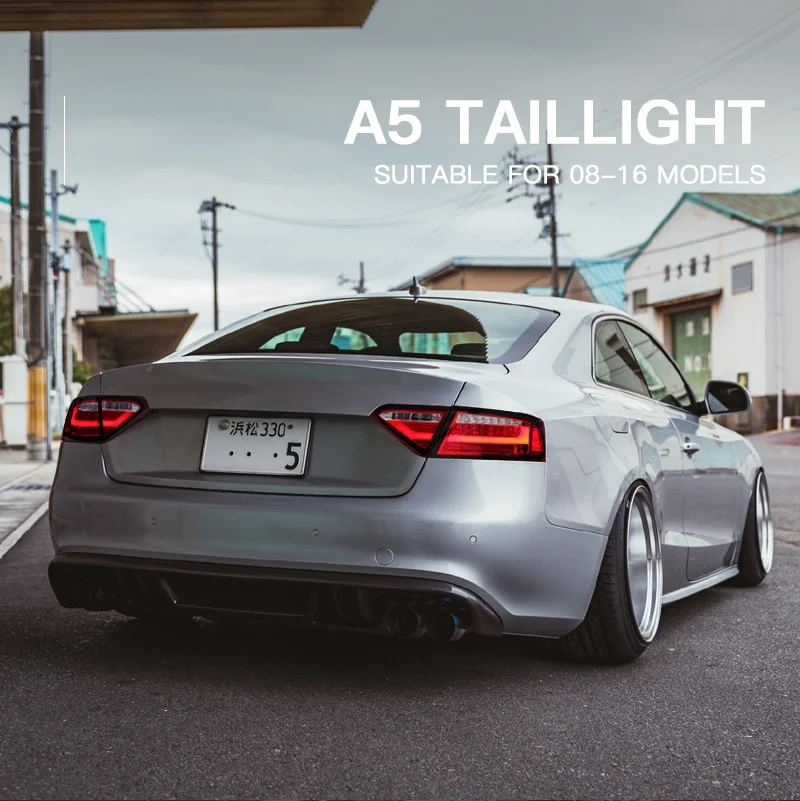 

Car Accessories LED Trailer Lights Tail Lamp For Audi 2008 -2016 A5 upgrade S5 Facelift Rear DRL Signal Automotive Plug And Play