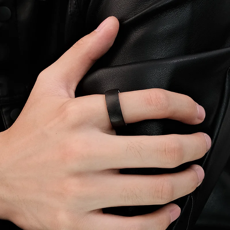 Rings for Men Women Tungsten 8mm Ceramics Black Fillet Party Birthday Engagement Gift Jewelry,Engraving