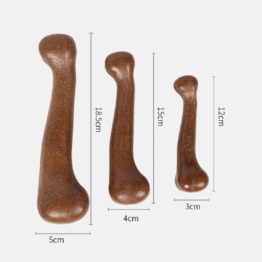 العظام الاصطناعية الكلب لعب الطبيعية غير سامة لحوم البقر نكهة محاكاة العظام لعبة للكلاب الصغيرة الكبيرة قوي لدغة مقاومة مضغ لعبة #6