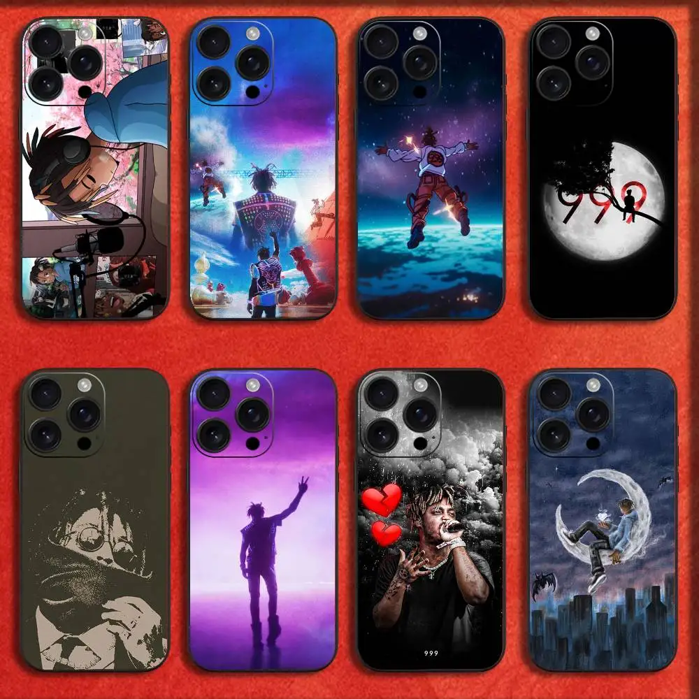 

Rapper 999 J-Juice W-WRLD Phone Case For iPhone 16,15,14,13,12,11,Pro,XS,Max,XR,Plus,E,Mini Black Shockproof Cover