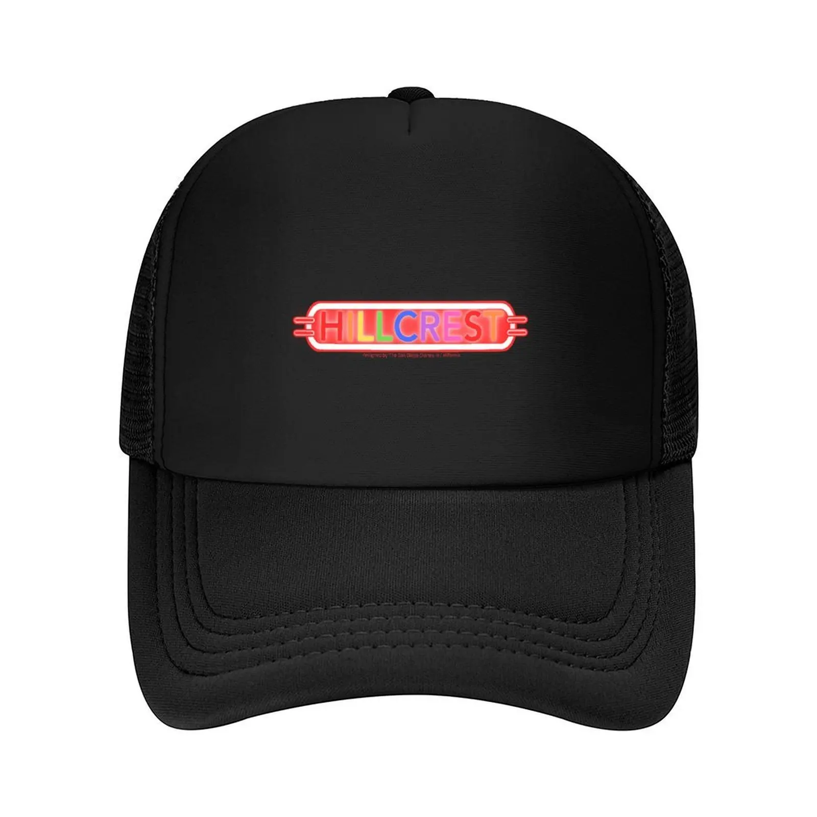 

Hillcrest, San Diego Neon Sign designed by The San Diego Diaries in California Baseball Cap Golf Hip Hop For Men Women's