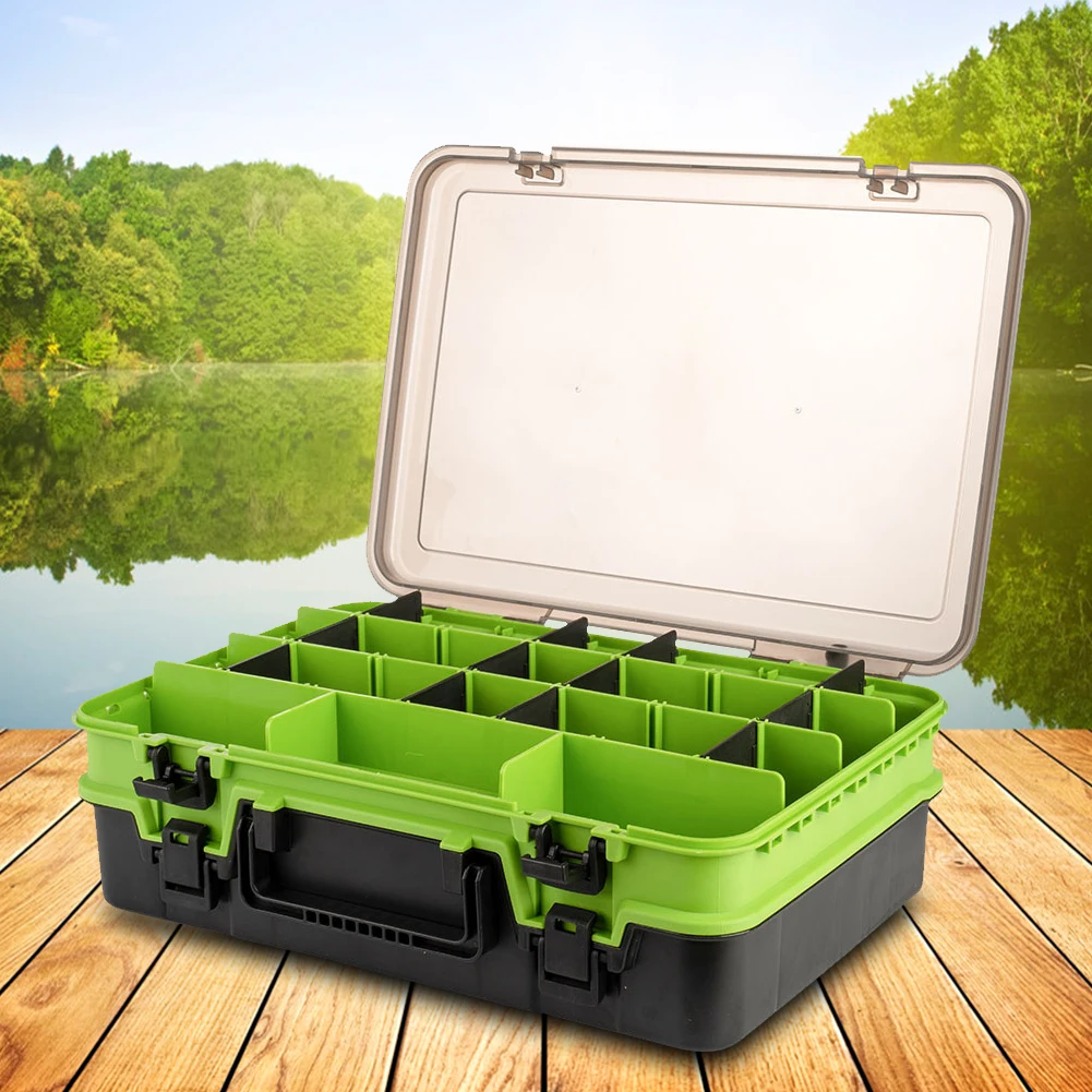Kompartemen Organizer Umpan Pancing Wadah Umpan Umpan Dapat Dilepas Multi Grid Aksesori Perlengkapan Memancing Ringan Alat Pesca