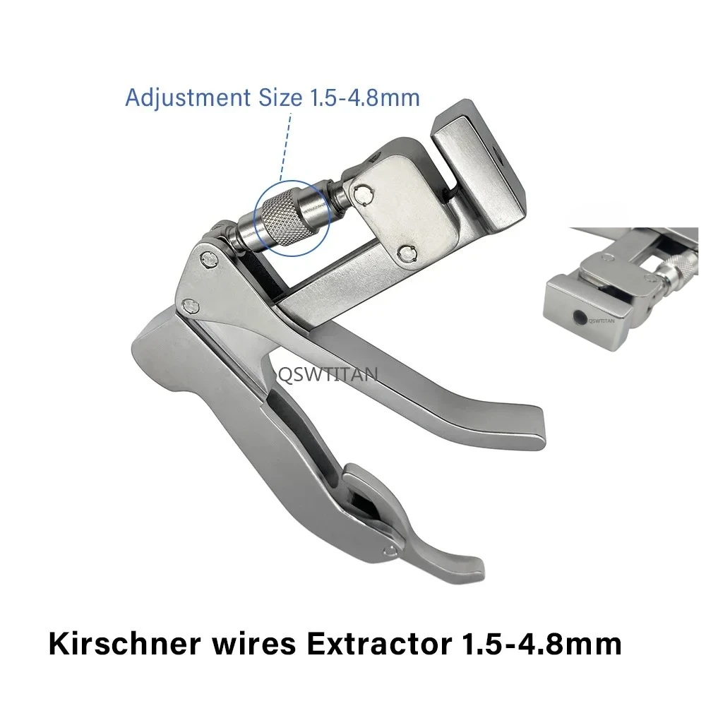 QSWTITAN Orthopedics Kirschner wires Bone Kirschner Pin Nails Forceps Extractor Pliers Surgical Instrument Pet Surgical Supplies