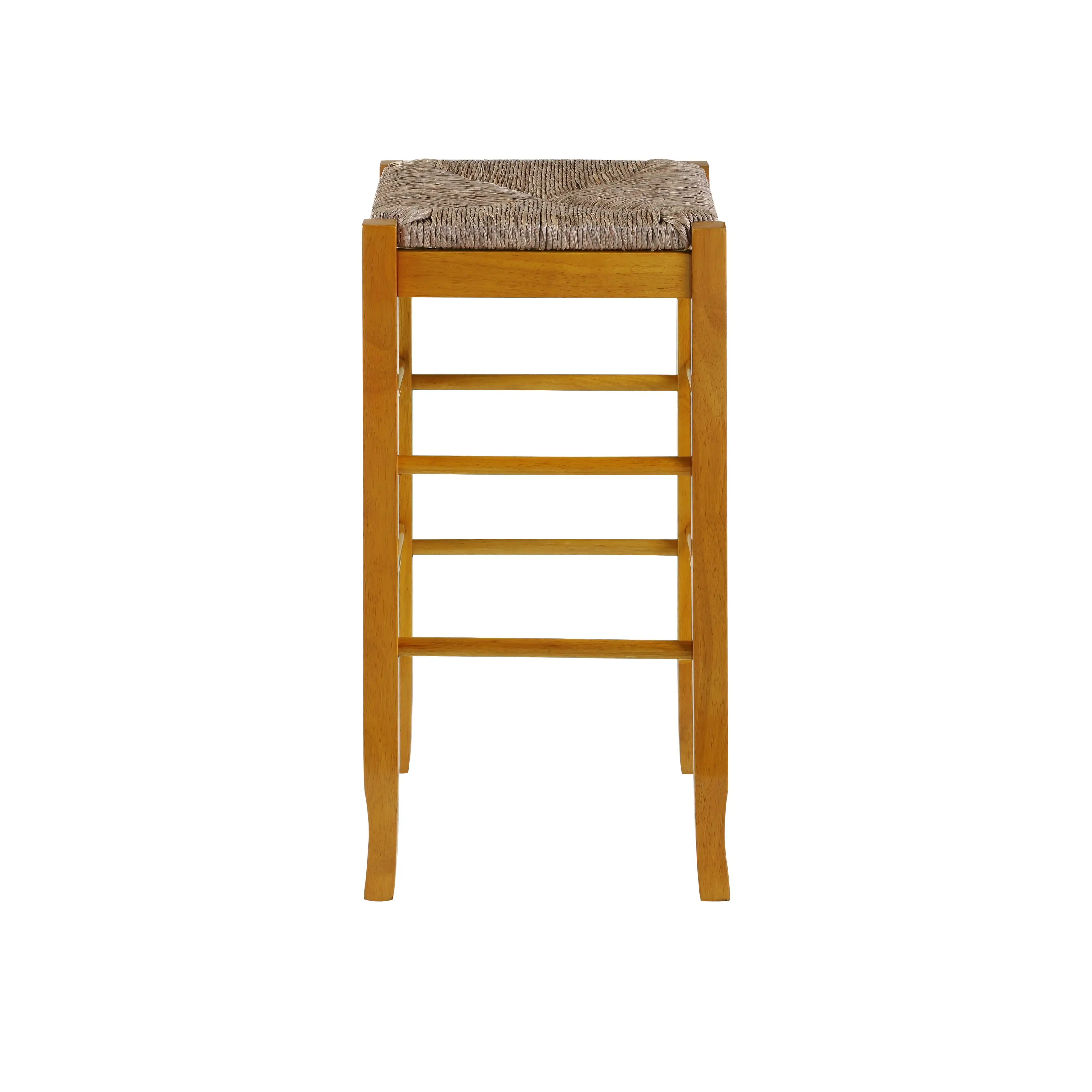 Square Rush Bar Stool, 29 ", Carvalho